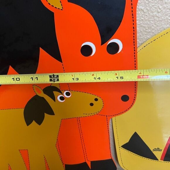 Stotter Vintage 1970’s Animal Placements Cat Dog Horse Duck set of 4 - Picture 13 of 16